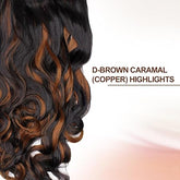 Amone 5 Clip Hair Extension Copper Color (Pack of 12)